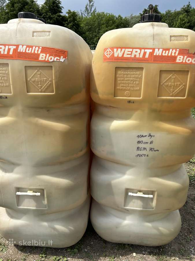 Talpos, bačkos skystam kurui vandeniui750-3000ltr - nuotraukos Nr. 13