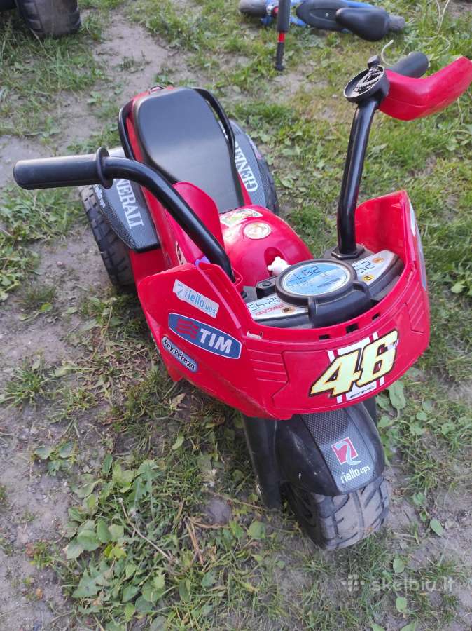 Elektrovaromas vaikiškas motociklas Peg Perego