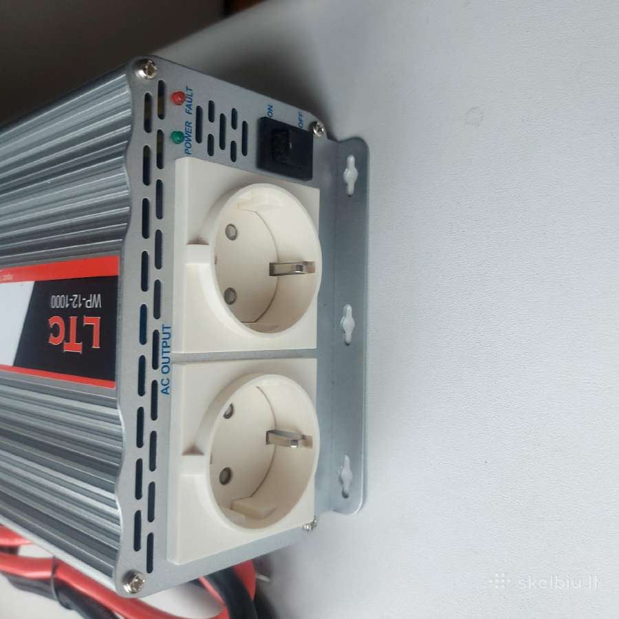 Įtampos keitiklis inverteris 12v-230v - nuotraukos Nr. 3