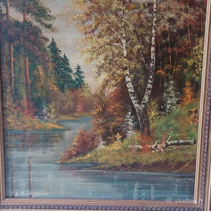 A. F. Mitrokhin - Autumn landscape in Russia . - nuotraukos Nr. 5