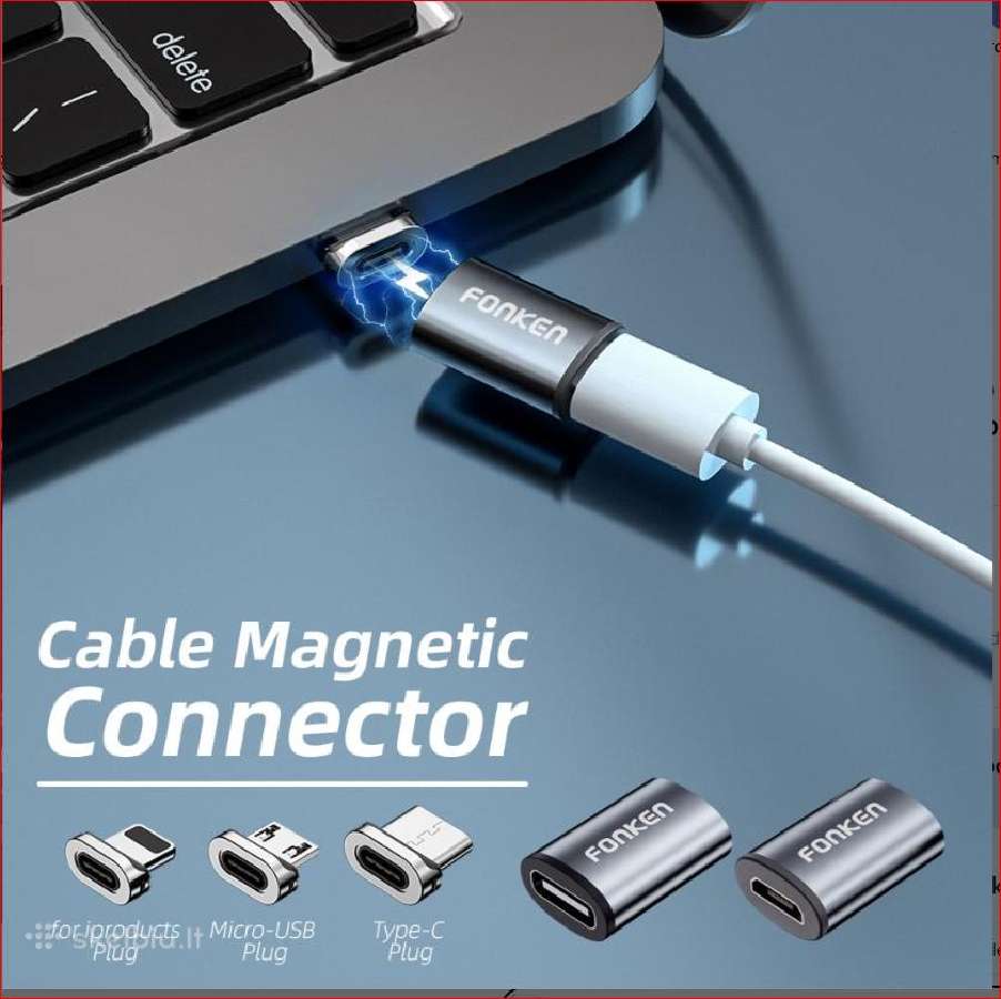 Krovimo laido kabelio magnetinis adapteris Usb-c - nuotraukos Nr. 4