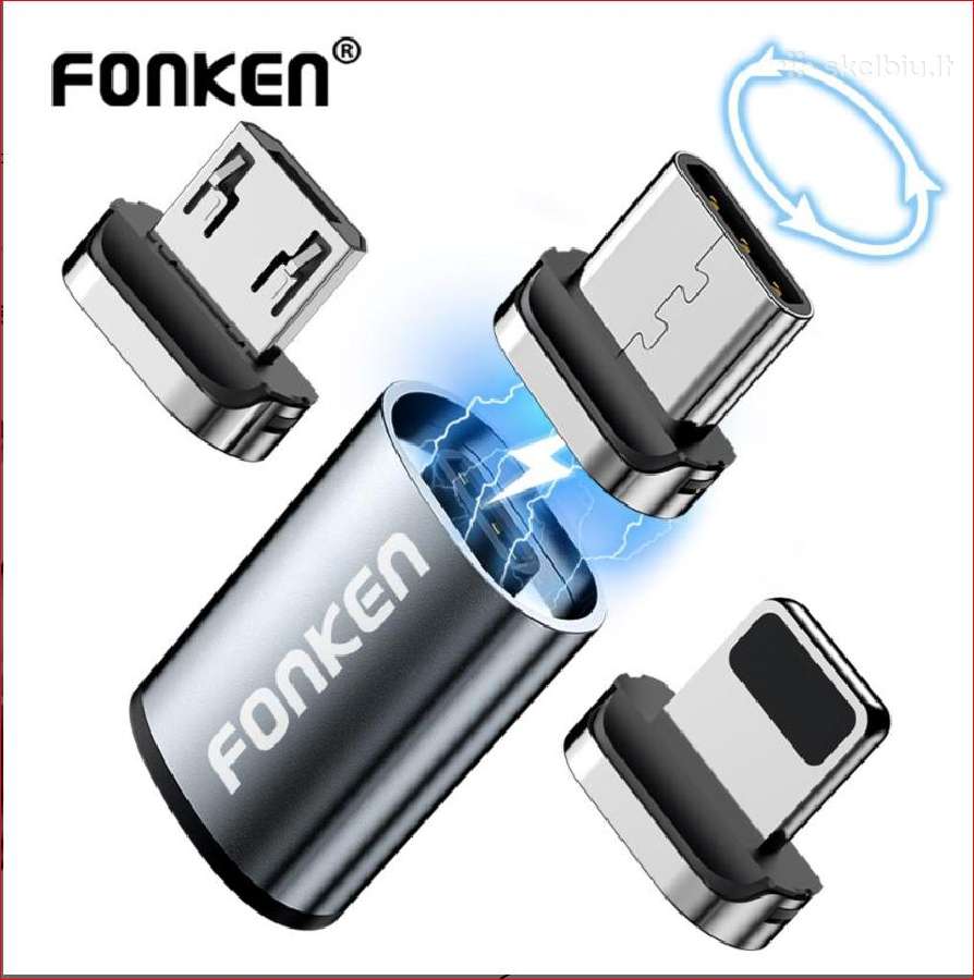 Krovimo laido kabelio magnetinis adapteris Usb-c - nuotraukos Nr. 5
