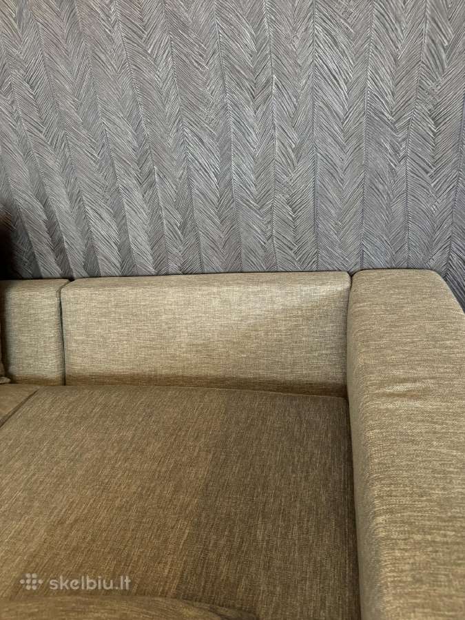 Sofa U formos, 3,7m. Būklė puiki - nuotraukos Nr. 5