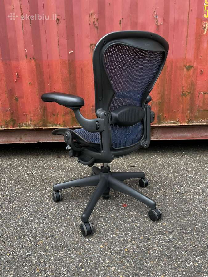 Refurbished Herman Miller Aeron mėlyna - nuotraukos Nr. 5