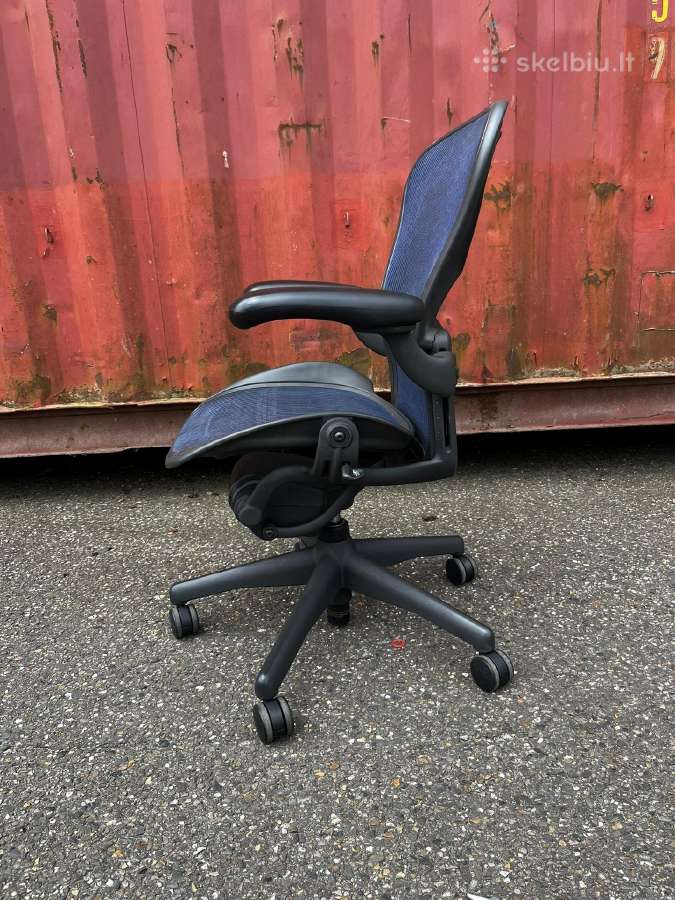 Refurbished Herman Miller Aeron mėlyna - nuotraukos Nr. 7
