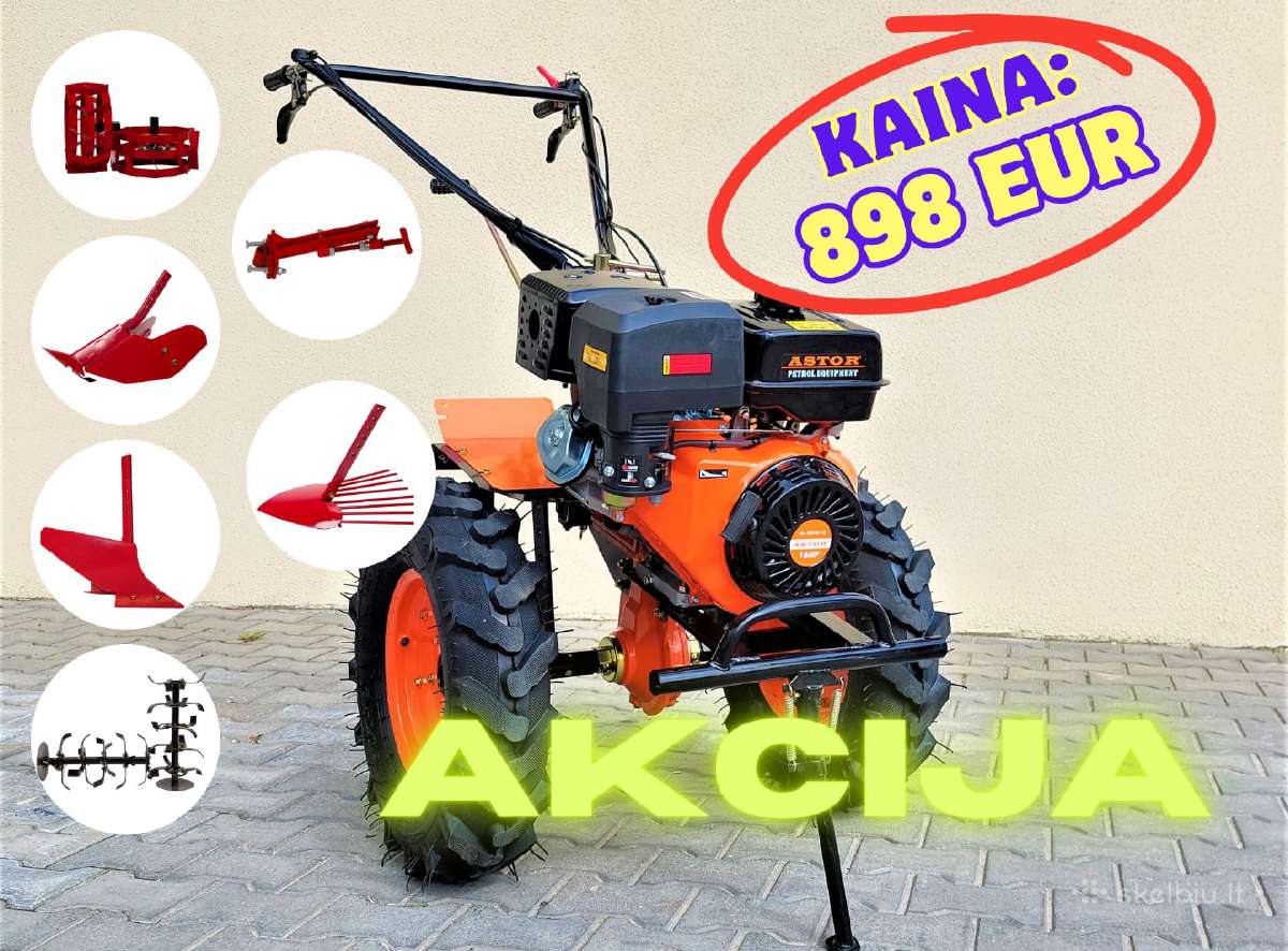 Galingas motoblokas Astor 16 Ag. Su palėtintoju.