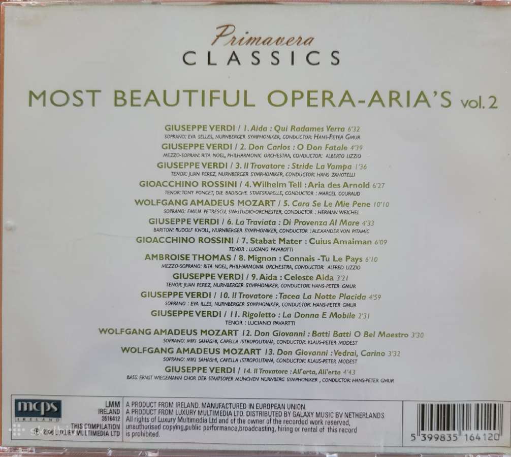 Klasikinės muzikos 5 CD - Primavera Clasics - nuotraukos Nr. 7