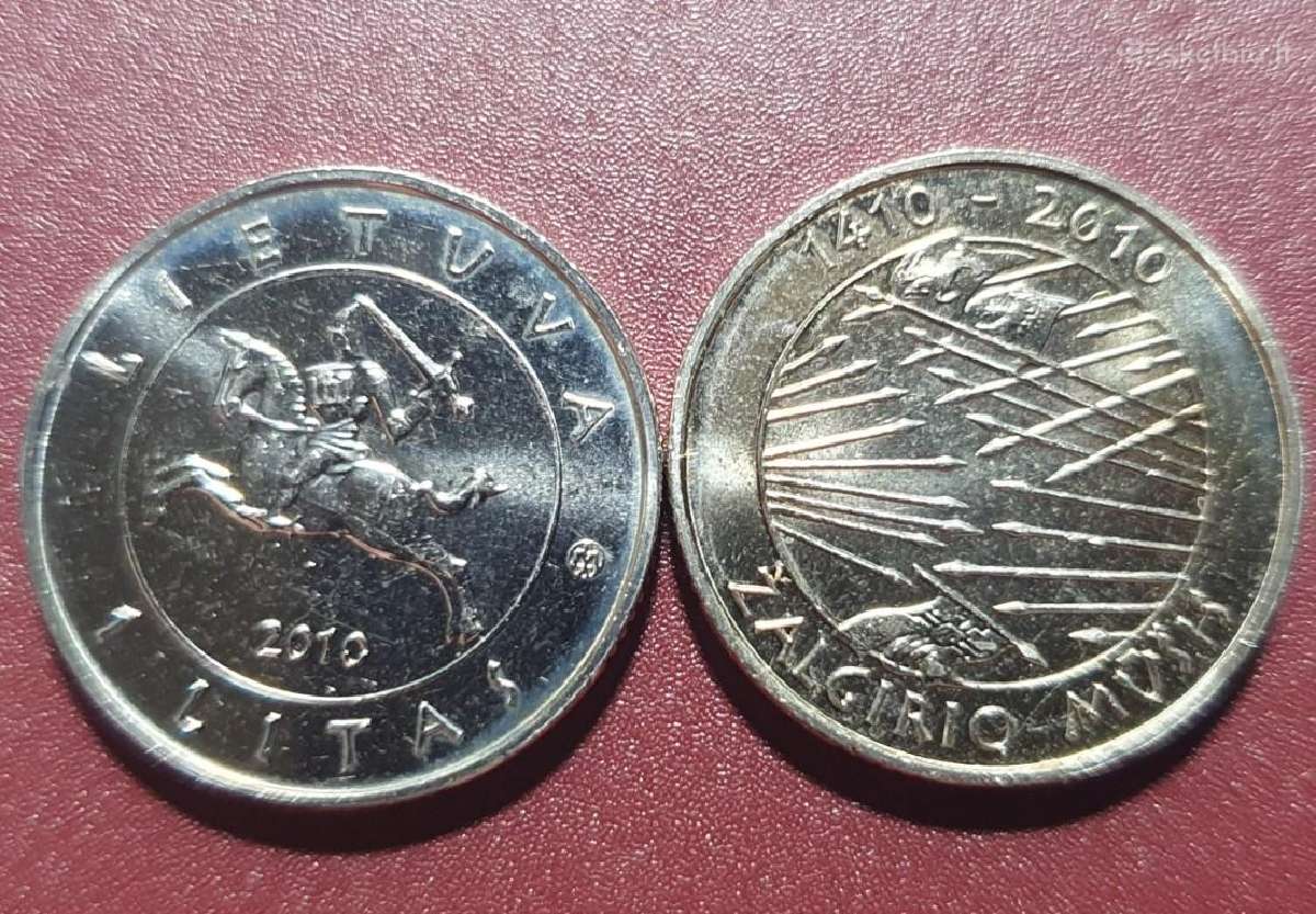 Lietuva 1 Litas, 2010 Žalgirio Mūšio 600 Metų Suka