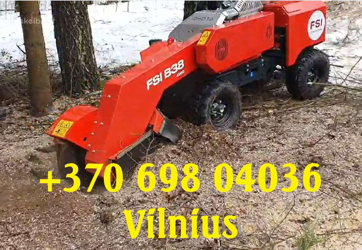 Kelmų Frezavimas Medžių pjovimas Šakų smulkinimas