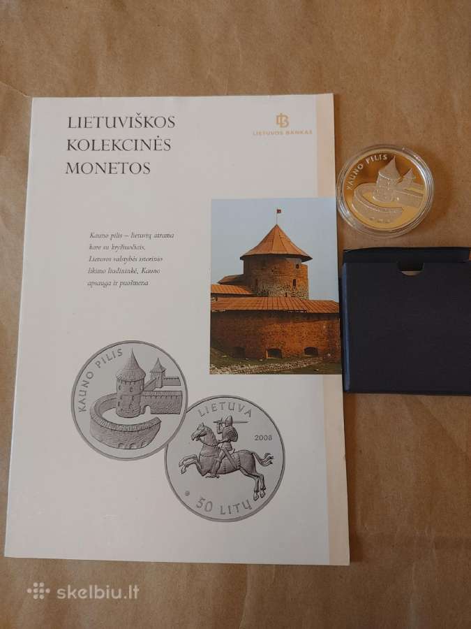 50 litų moneta - Kauno pilis