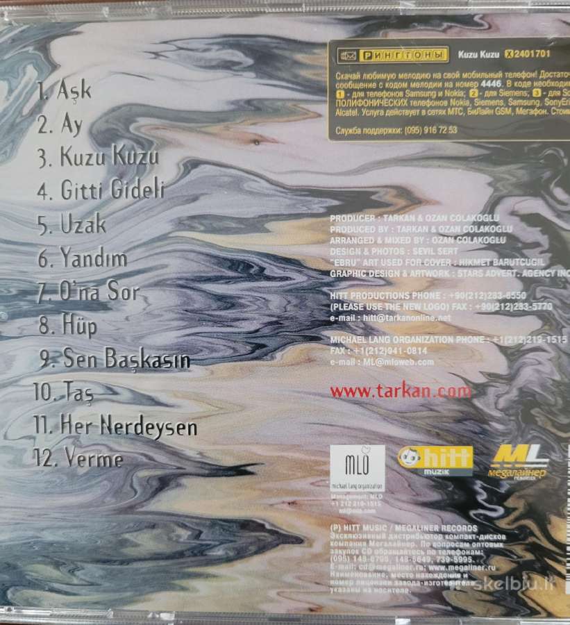 CD Tarkan. Karma. 2004 - nuotraukos Nr. 2