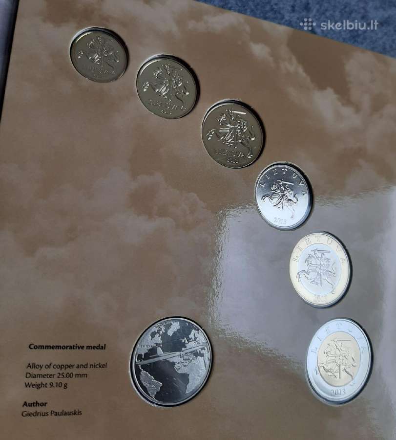 2013m. numizmatinis litų rinkinys - nuotraukos Nr. 6