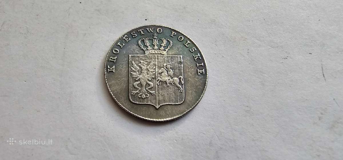 1831 2 zlotai Lietuva Lenkija - nuotraukos Nr. 2