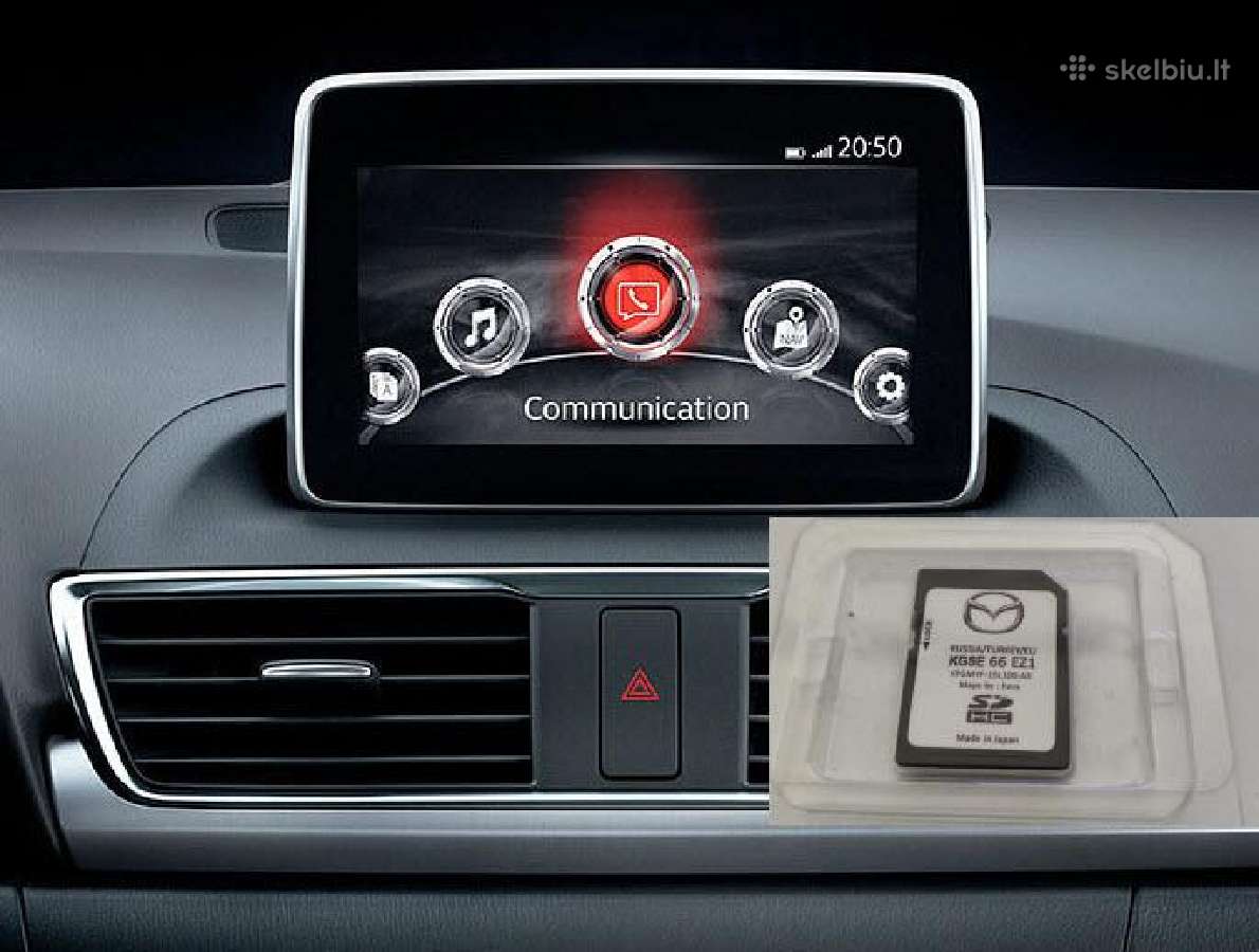 Navigacijos žemėlapių atnaujinimas . Mazda Connect