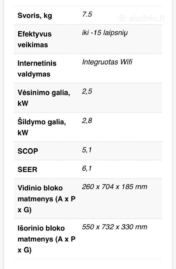 Gree oro kondicionierius - nuotraukos Nr. 3