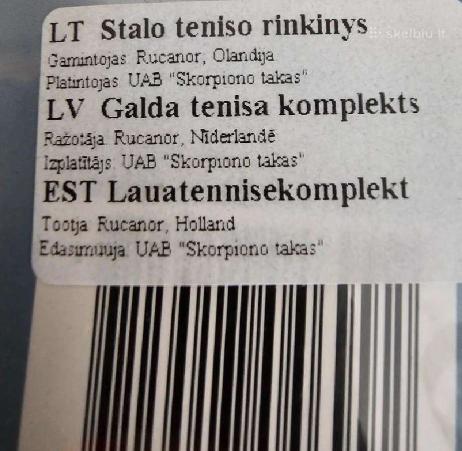 Stalo teniso rinkinys - nuotraukos Nr. 2