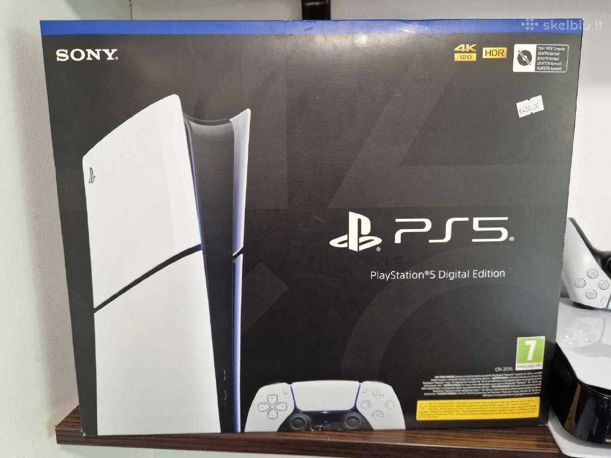 Sony playstation 5 Slim digital su garantija - nuotraukos Nr. 4