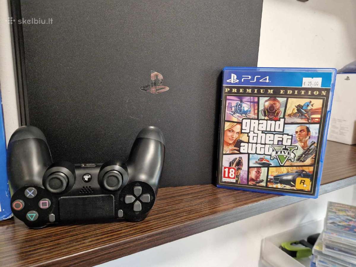 Sony Playstation 4 Pro 1tb + Gta V - nuotraukos Nr. 3
