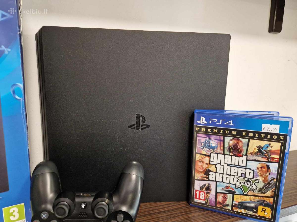 Sony Playstation 4 Pro 1tb + Gta V - nuotraukos Nr. 4