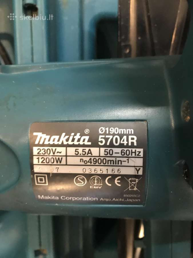 Makita diskinis pjuklas 190 mm - nuotraukos Nr. 5