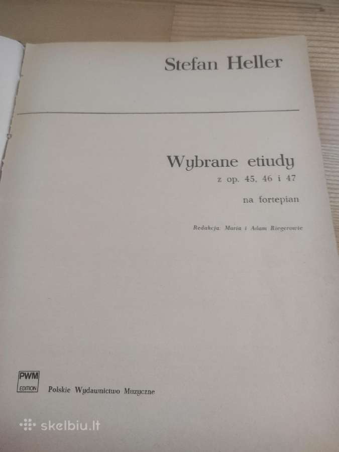 S.heler etiudai fortepijonui
