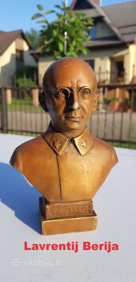 Bronziniai sunkūs,seni žinomų komunistų biustai - nuotraukos Nr. 12