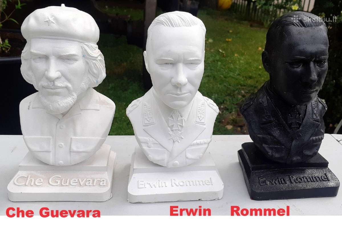 Bronziniai sunkūs,seni žinomų komunistų biustai - nuotraukos Nr. 26