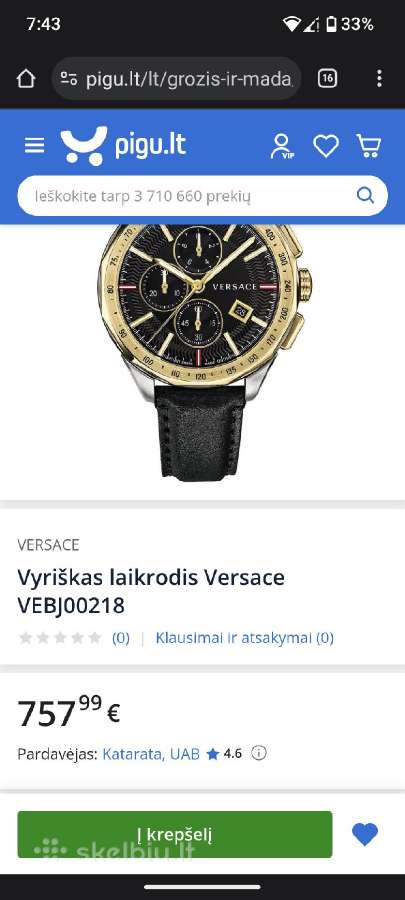 Versace Vebj00218 - nuotraukos Nr. 10