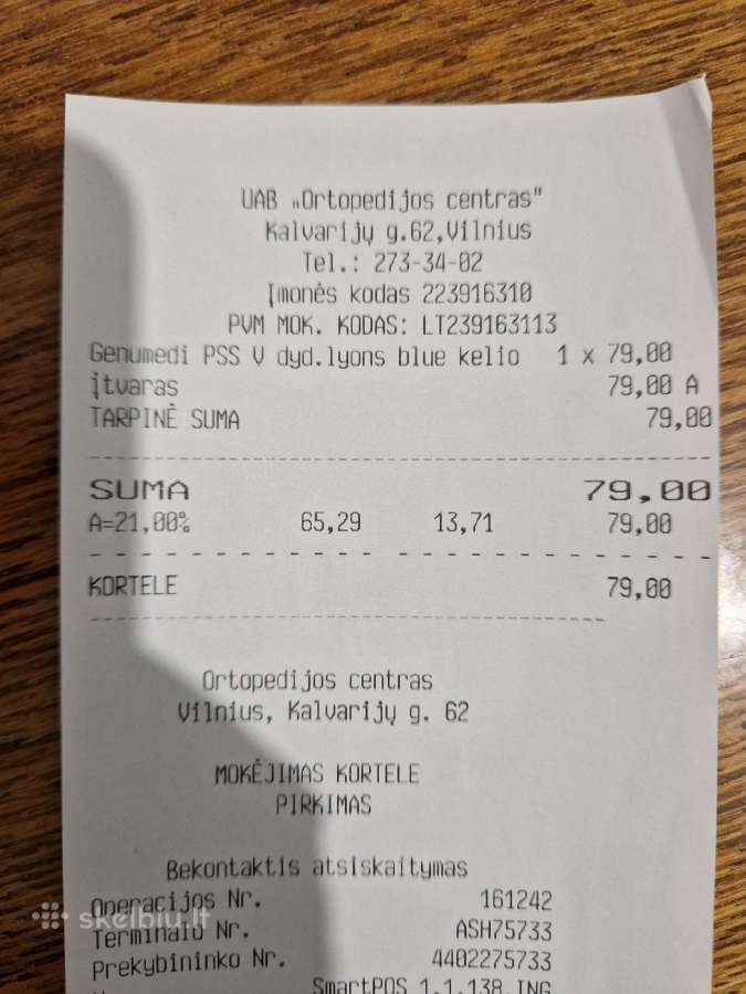 Kelio įtvaras Gedumedi Pss - nuotraukos Nr. 3