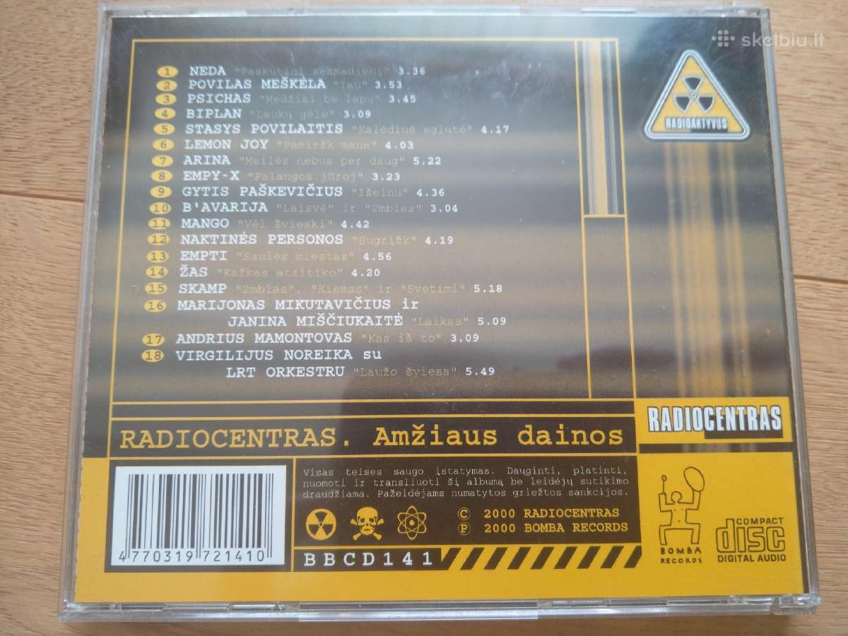 Orginalus CD Radiocentro Amžiaus dainos - nuotraukos Nr. 2