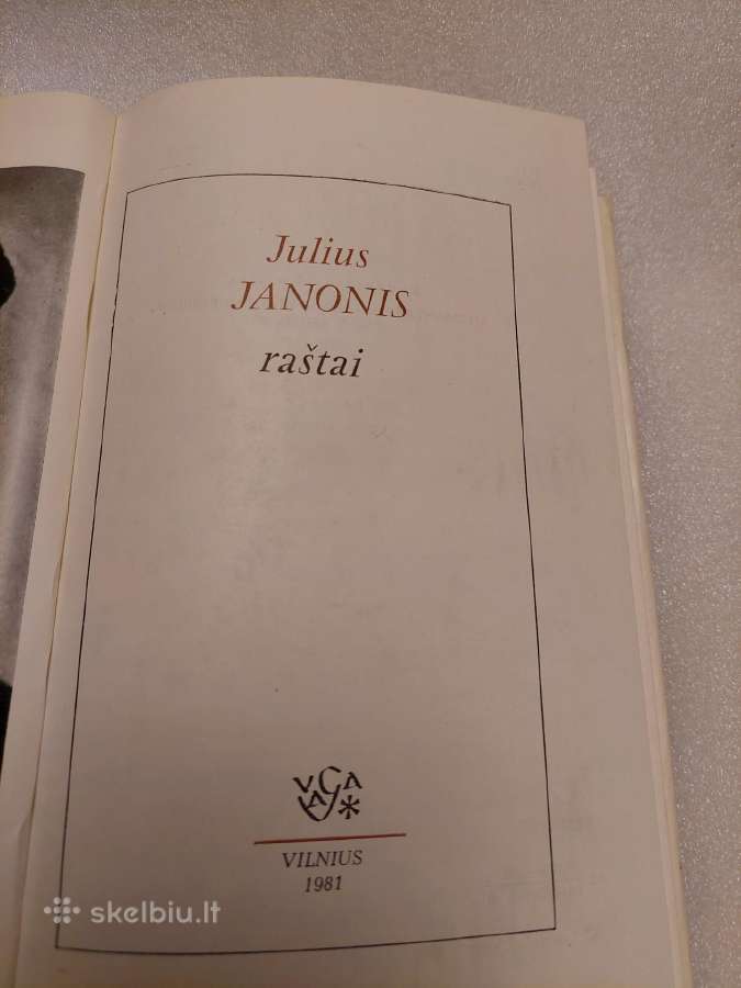 Julius Janonis. Raštai - nuotraukos Nr. 2