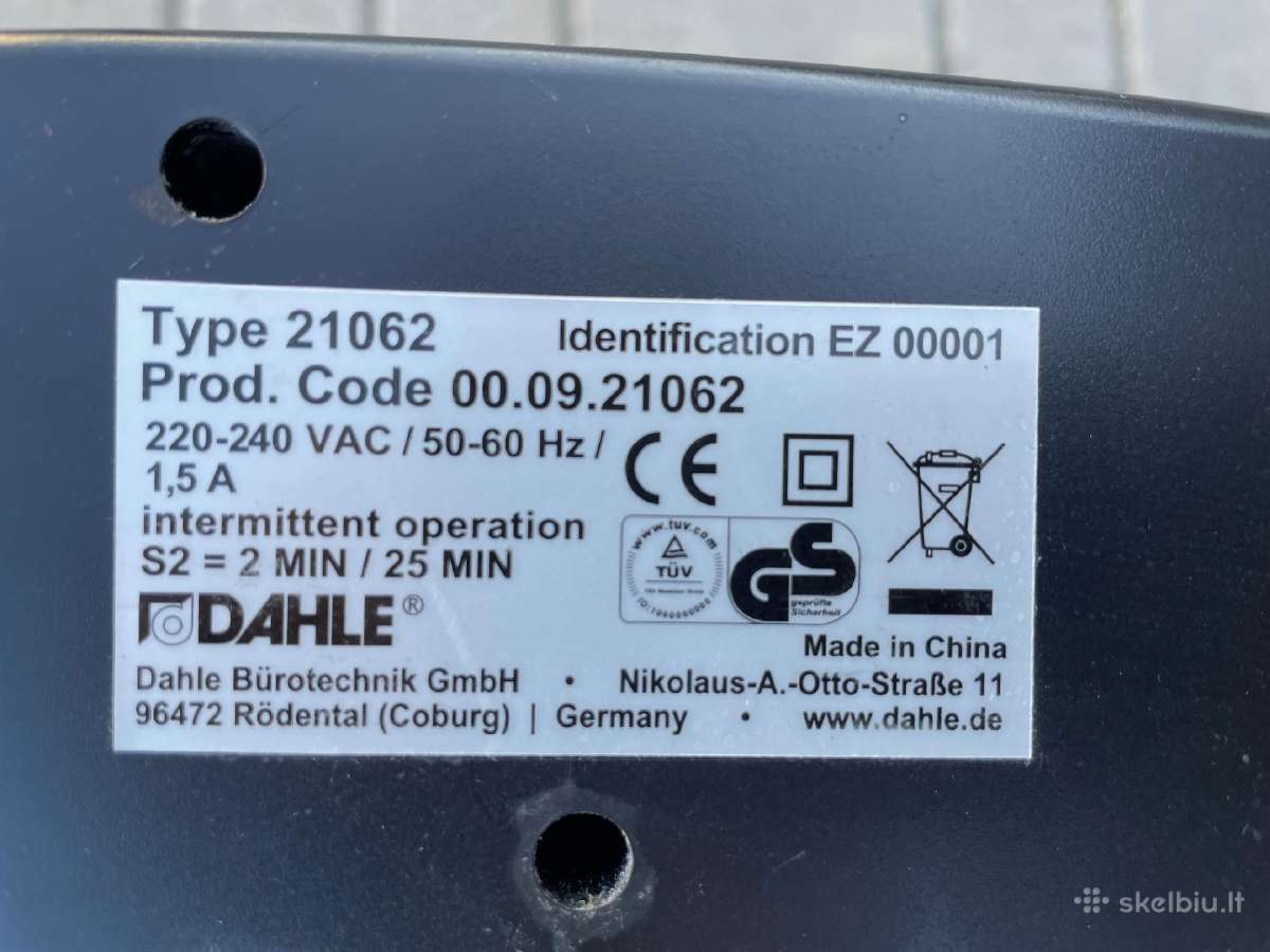 Dahle dokumentų naikiklis tik 40 Eur - nuotraukos Nr. 4