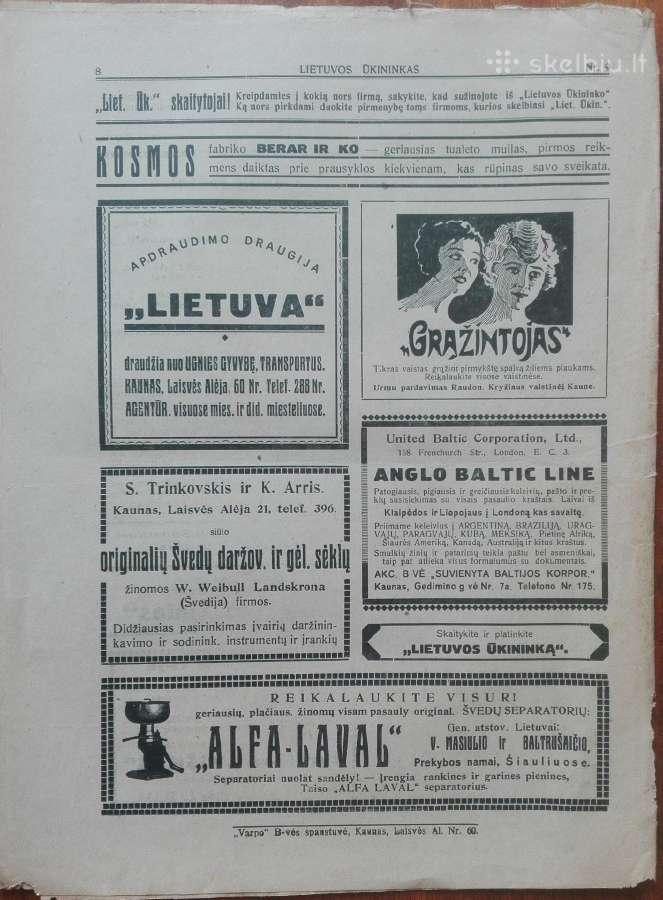 1509. Lietuvos Ūkininkas retas antikvarinis-kolekc - nuotraukos Nr. 8