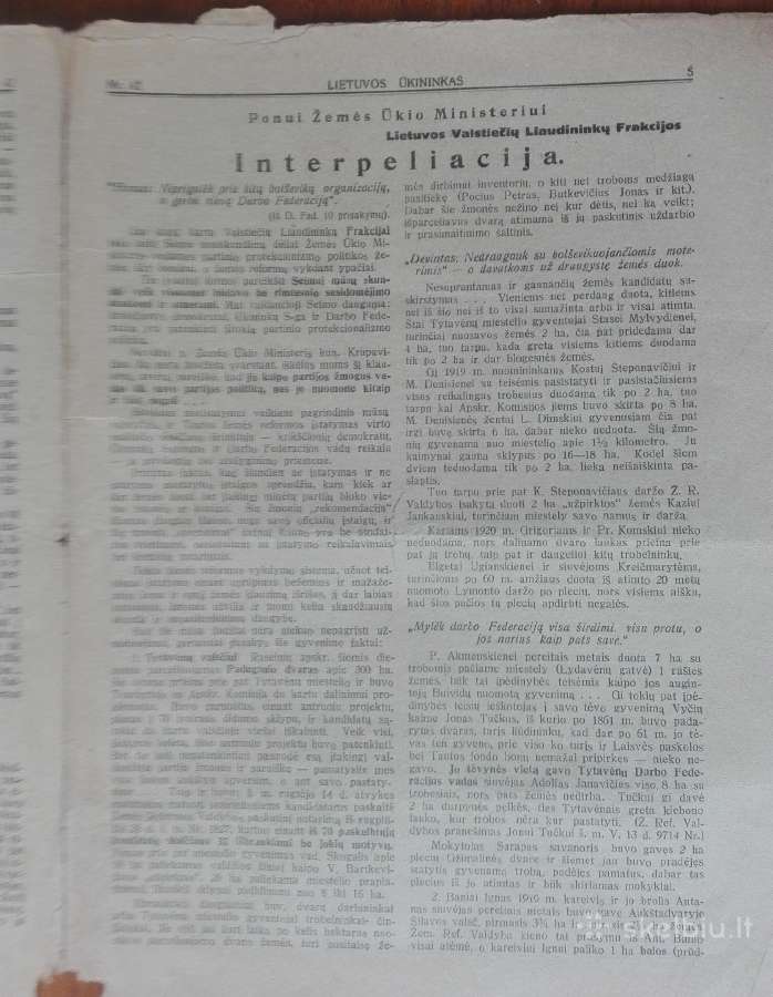 1509. Lietuvos Ūkininkas retas antikvarinis-kolekc - nuotraukos Nr. 9