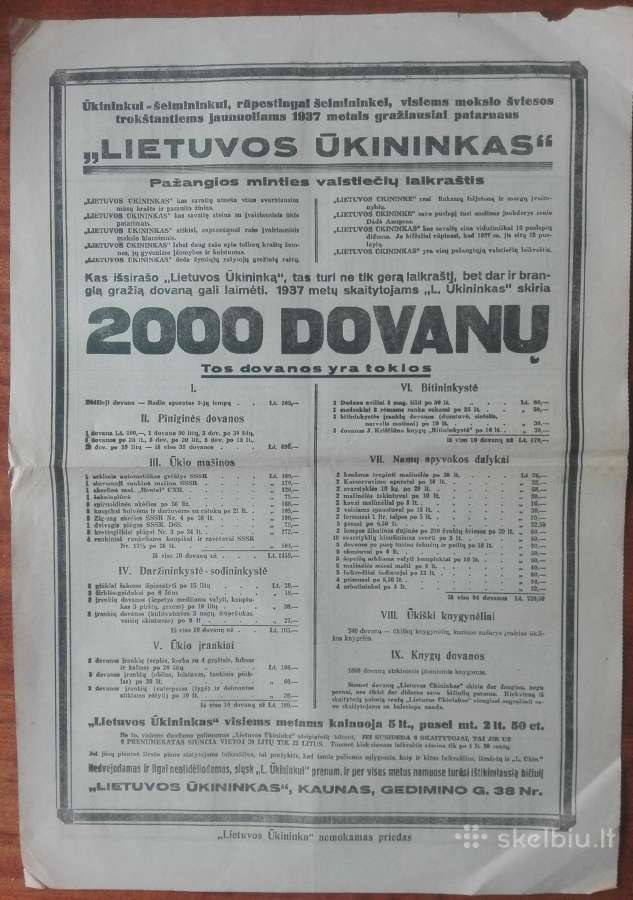 1509. Lietuvos Ūkininkas retas antikvarinis-kolekc - nuotraukos Nr. 14