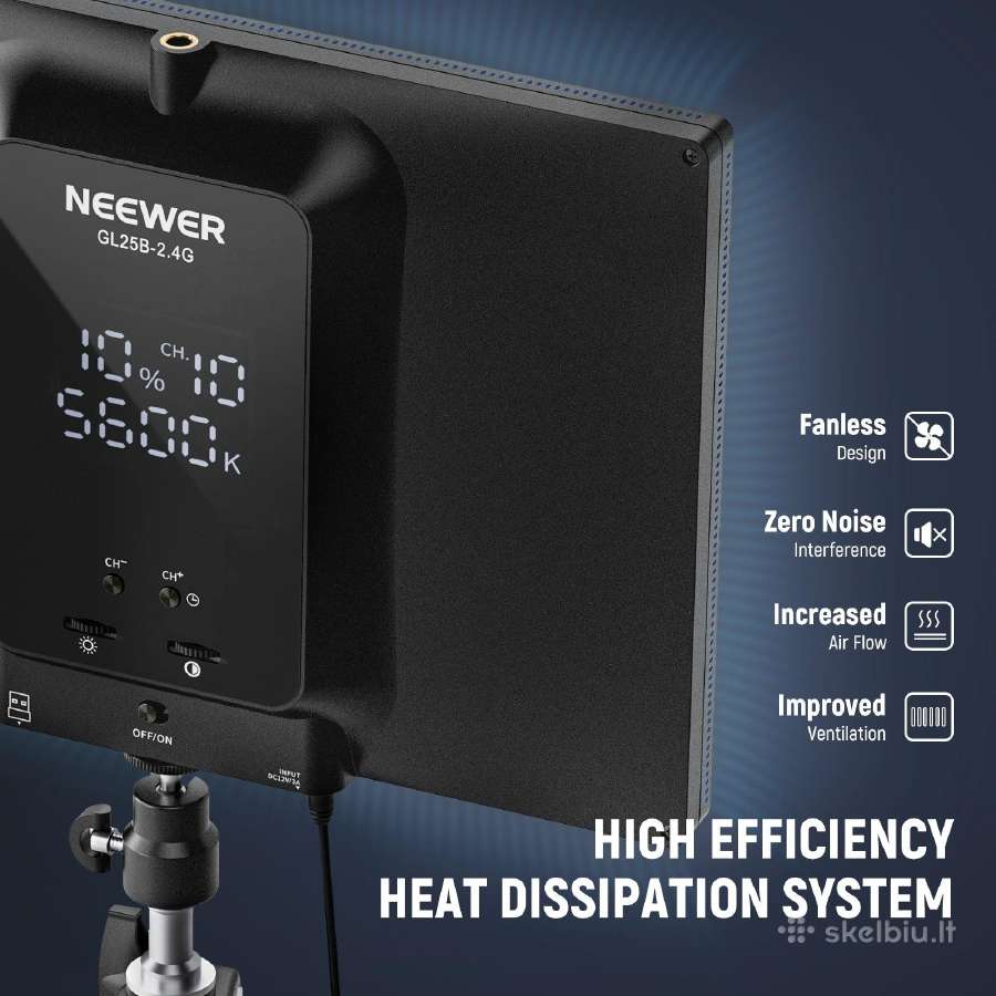 Neewer Gl25b 12.9" šviestuvas - nuotraukos Nr. 9