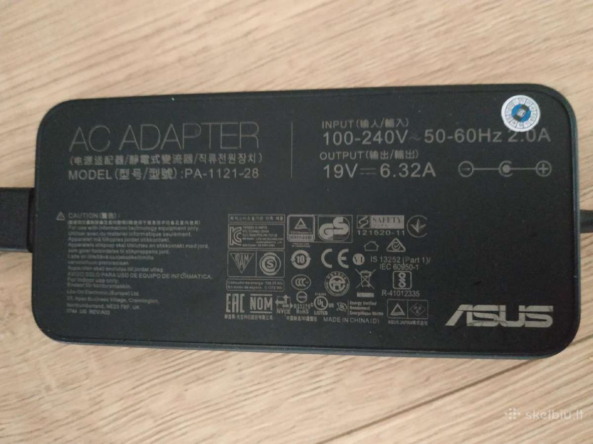 Asus pakrovėjas 19v 6.32a - nuotraukos Nr. 3