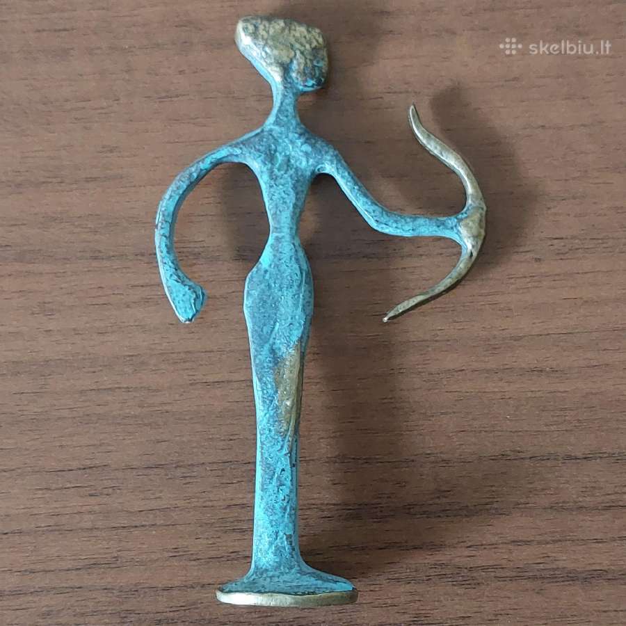 Žalvarinė statulėlė Artemidė - Medžioklės deivė - nuotraukos Nr. 4