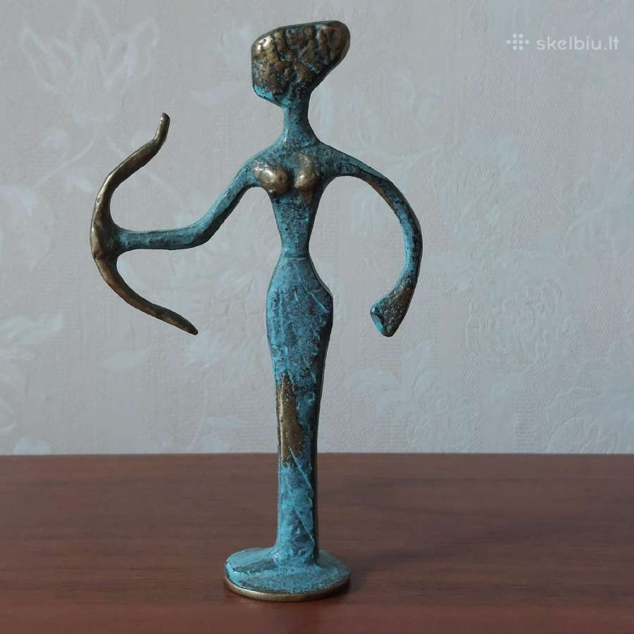 Žalvarinė statulėlė Artemidė - Medžioklės deivė - nuotraukos Nr. 5