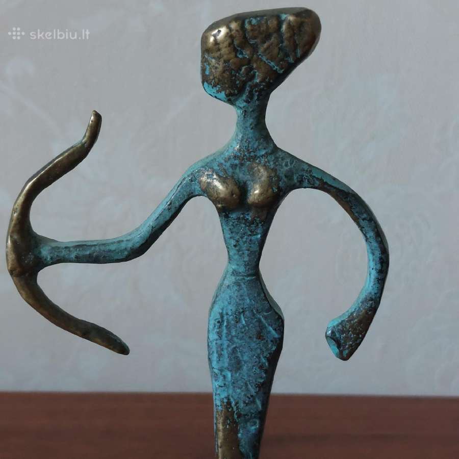Žalvarinė statulėlė Artemidė - Medžioklės deivė - nuotraukos Nr. 7