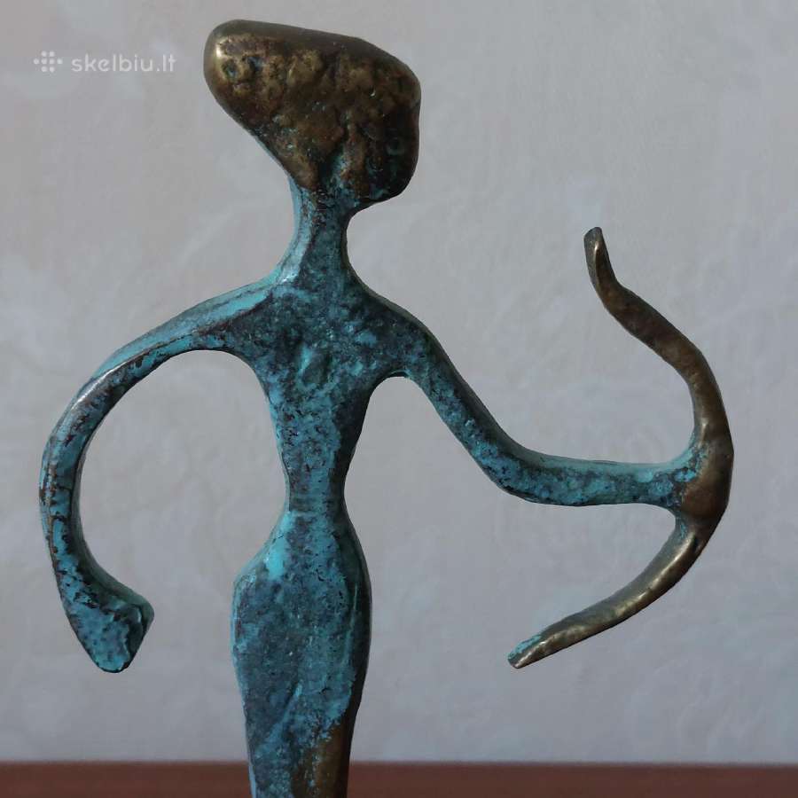 Žalvarinė statulėlė Artemidė - Medžioklės deivė - nuotraukos Nr. 8