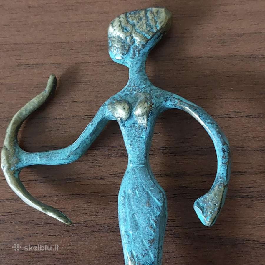 Žalvarinė statulėlė Artemidė - Medžioklės deivė - nuotraukos Nr. 9