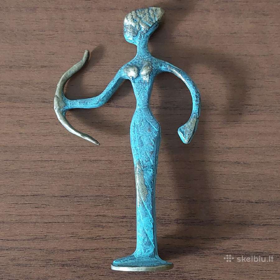 Žalvarinė statulėlė Artemidė - Medžioklės deivė - nuotraukos Nr. 12