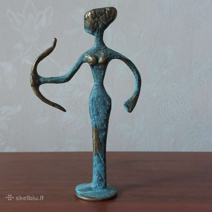 Žalvarinė statulėlė Artemidė - Medžioklės deivė - nuotraukos Nr. 13