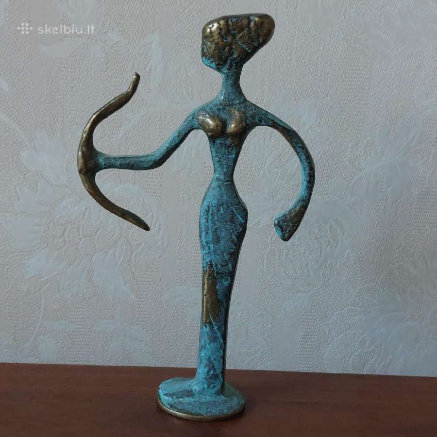 Žalvarinė statulėlė Artemidė - Medžioklės deivė - nuotraukos Nr. 14