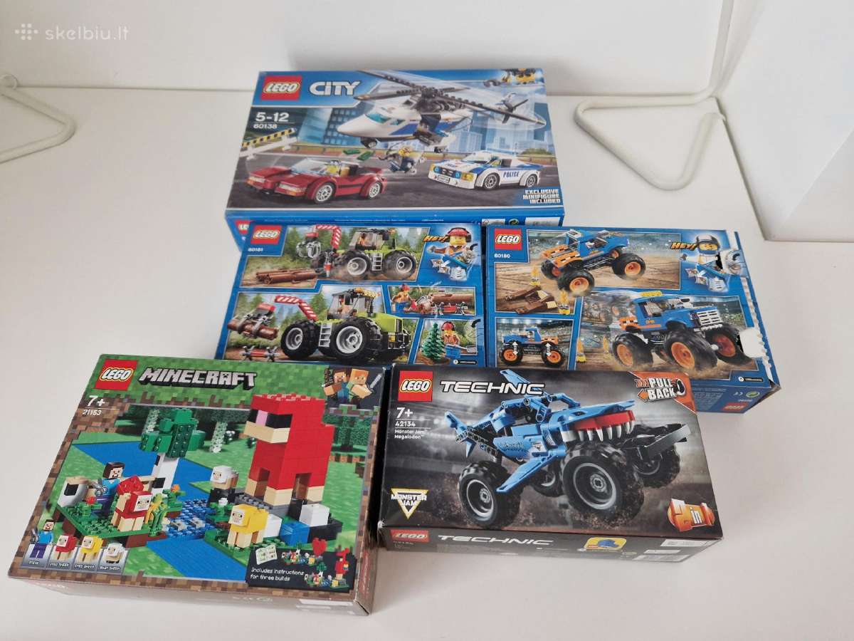 Įvairūs lego rinkiniai