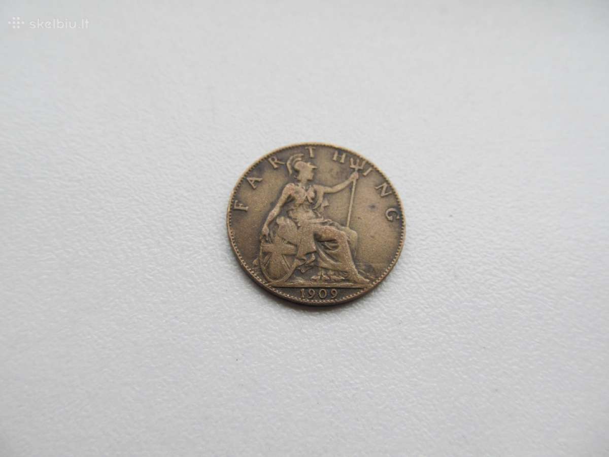 Half penny , Anglija , 1909
