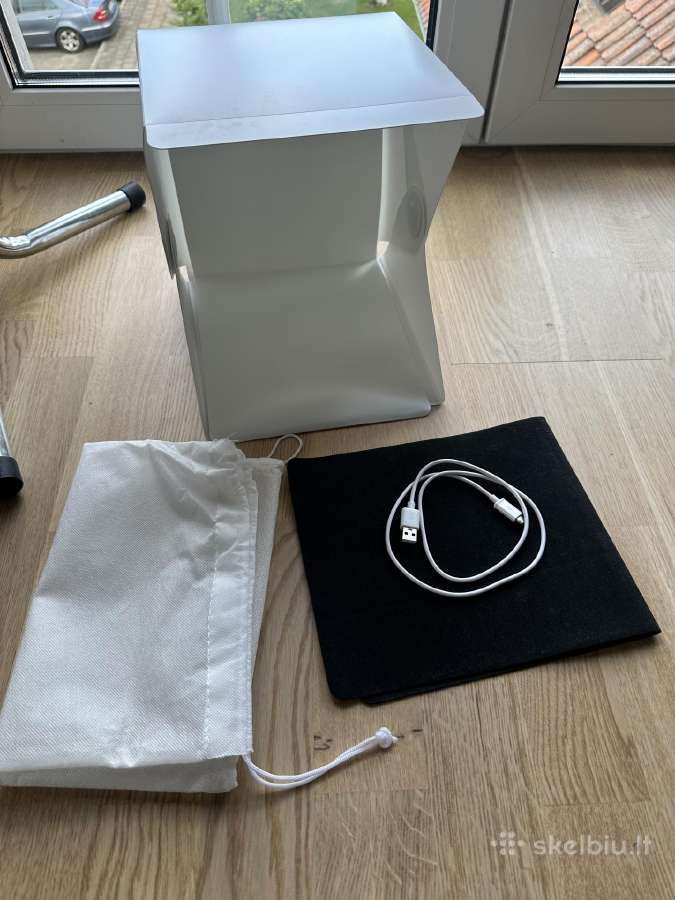Mini studija fotografavimui su LED 24*24*26 cm