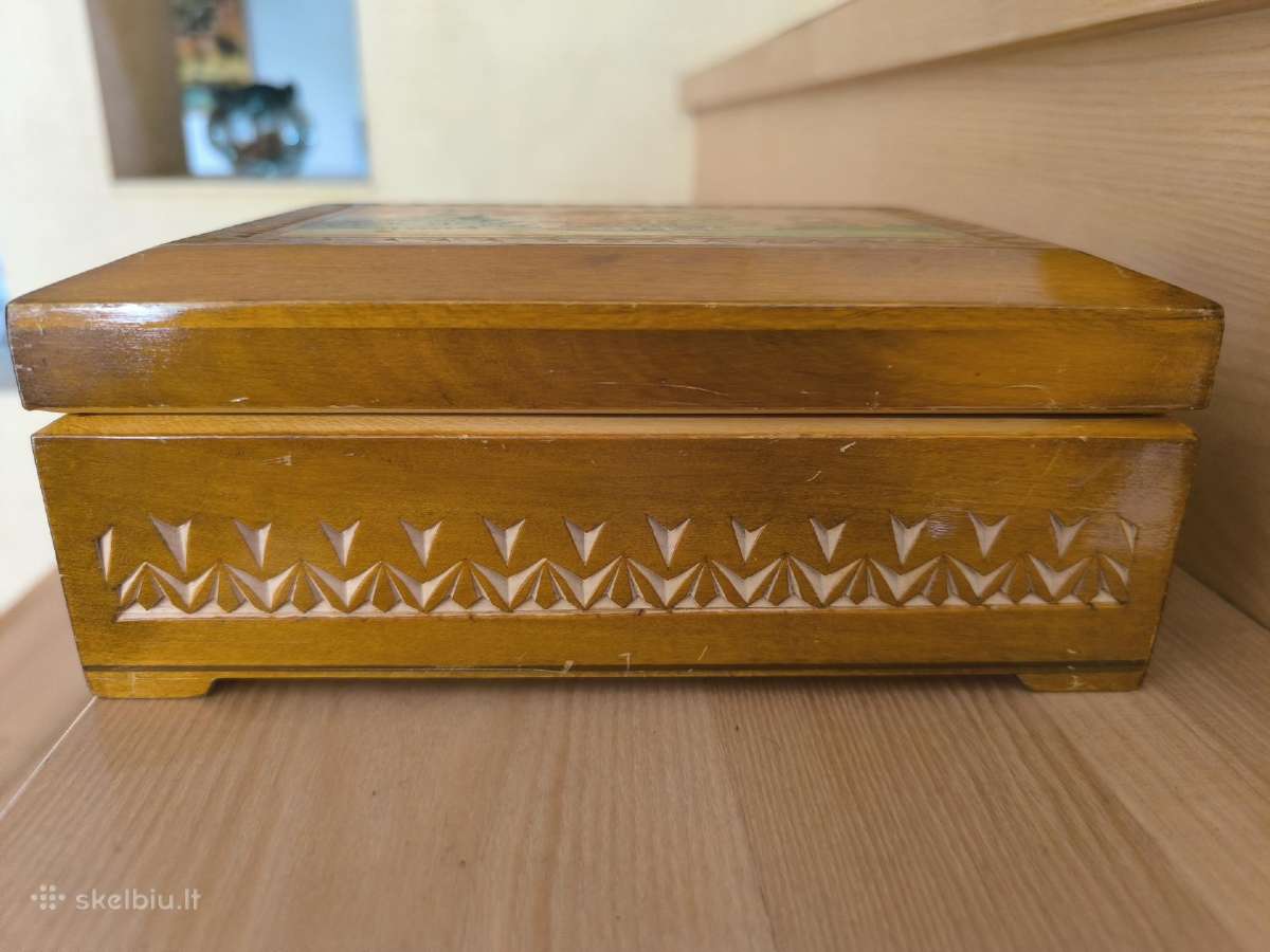 Vintažinės medinė dėžutė - nuotraukos Nr. 3