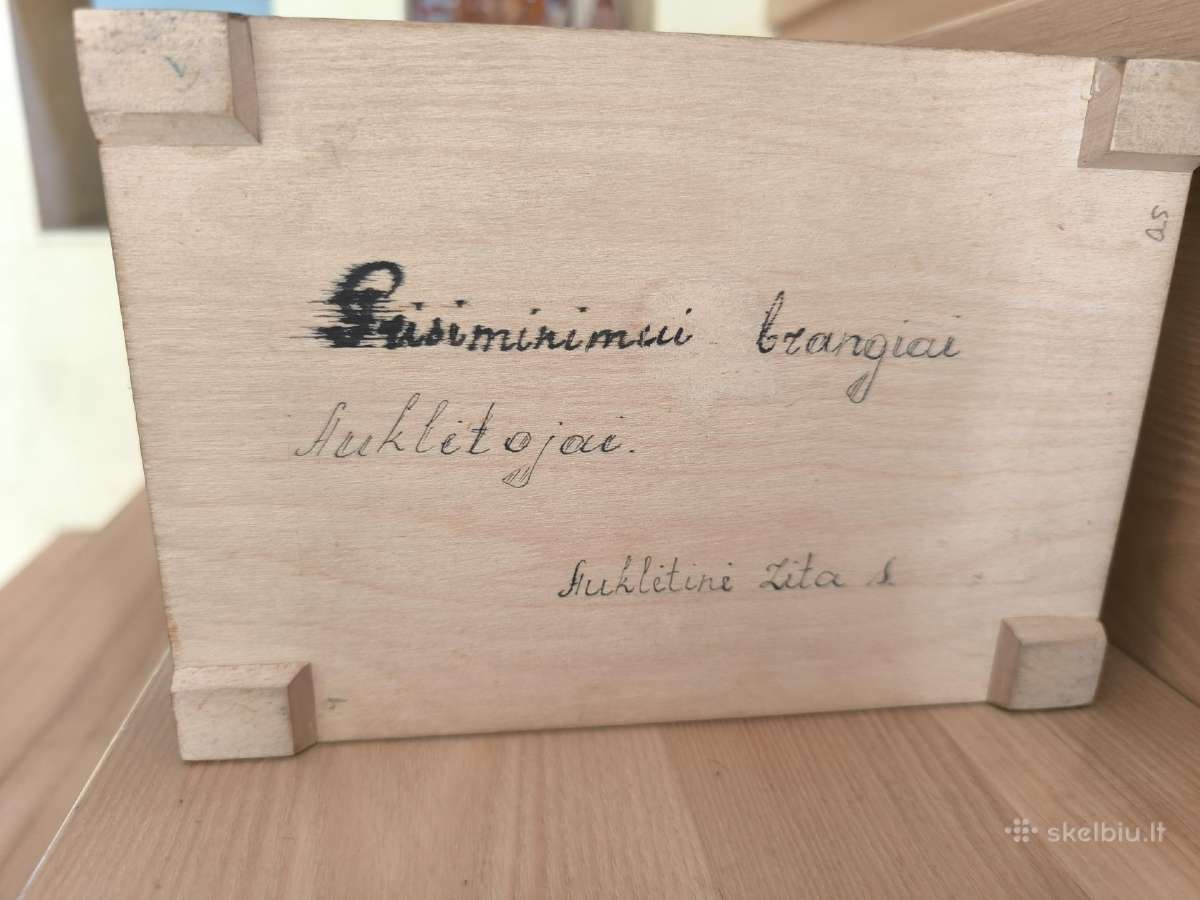 Vintažinės medinė dėžutė - nuotraukos Nr. 6